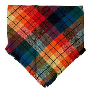 Autumn Rainbow Dog Bandana |  Lets Get Cozy Snap On Pet Cat Accessory | Size L